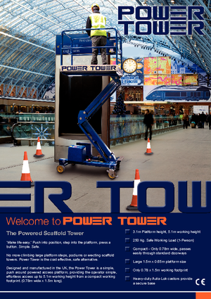 Подемници с единична вертикална мачта Power Towers Power Tower