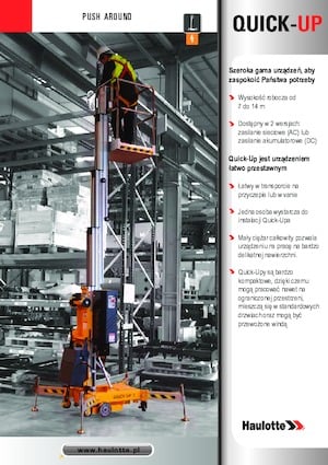 Подемници с единична вертикална мачта Haulotte QuickUp 7