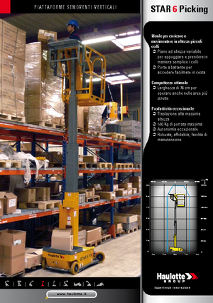 Подемници с единична вертикална мачта Haulotte Star 6 Picking