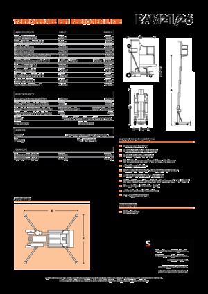 Подемници с единична вертикална мачта Snorkel PAM26AC