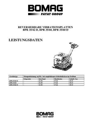 Виброплочи с обратен ход Bomag BPR 35/60