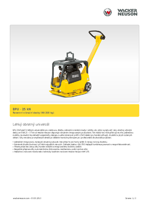 Виброплочи с обратен ход Wacker BPU 2540 A