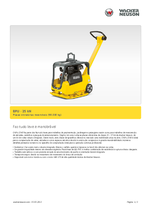 Виброплочи с обратен ход Wacker BPU 2540 A