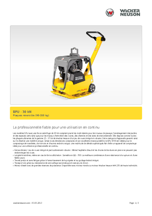 Виброплочи с обратен ход Wacker BPU 3050 A