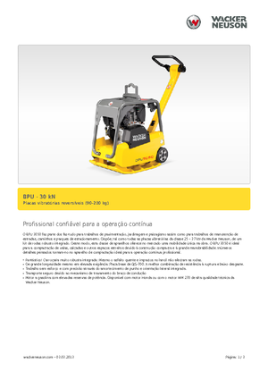 Виброплочи с обратен ход Wacker BPU 3050 A