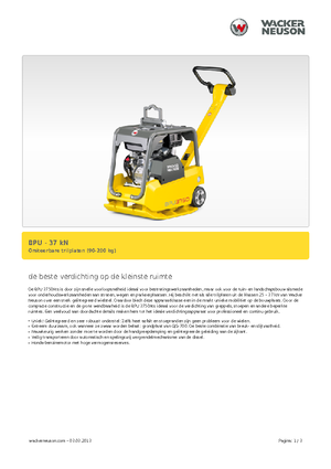 Виброплочи с обратен ход Wacker Neuson BPU3750A