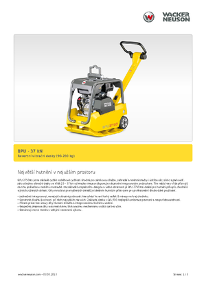 Виброплочи с обратен ход Wacker Neuson BPU3750A