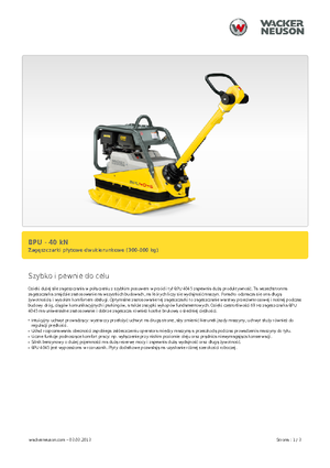 Виброплочи с обратен ход Wacker Neuson BPU 4045 A