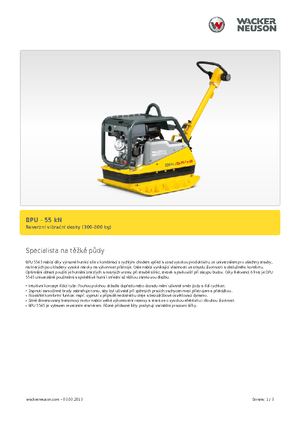 Виброплочи с обратен ход Wacker Neuson BPU5545A 