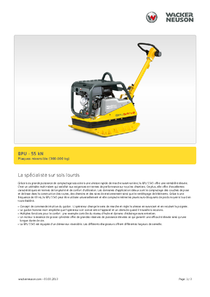 Виброплочи с обратен ход Wacker Neuson BPU5545A 