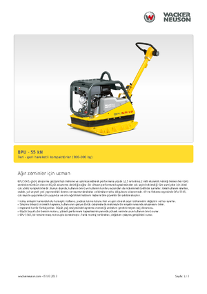 Виброплочи с обратен ход Wacker Neuson BPU5545A 