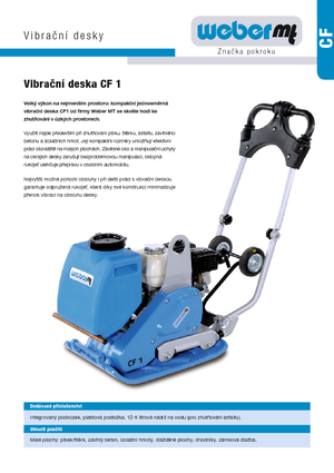 Виброплочи с обратен ход weber mt CF 1 Hd