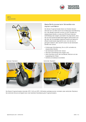 Фугорези Wacker Neuson BFS 1345 Az