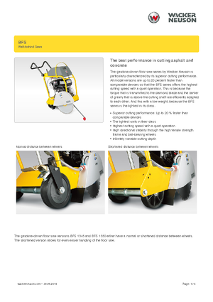 Фугорези Wacker Neuson BFS 1345 Az