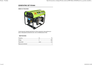 Бензинови генератори PRAMAC Lifter ES 3000