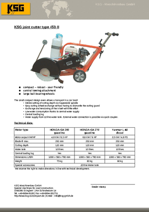 Фугорези KSG-Maschinenbau KSG 450