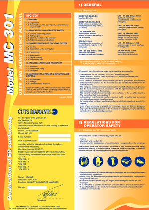 Фугорези Cuts Diamant MC 301 HB