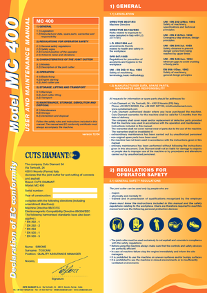 Фугорези Cuts Diamant MC 400 HD