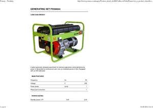 Бензинови генератори PRAMAC Lifter PX 5000m