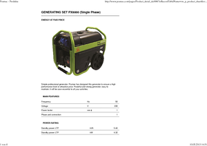 Бензинови генератори PRAMAC Lifter PX 8000
