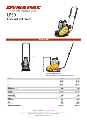 Виброплочи с преден ход Dynapac LF 50 (EH09)