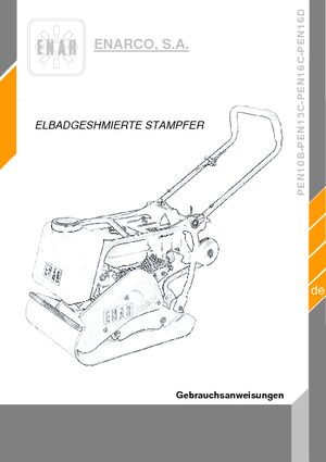 Виброплочи с преден ход Enar PEN 13 C