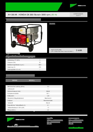 Бензинови генератори INMESOL AH 300-M