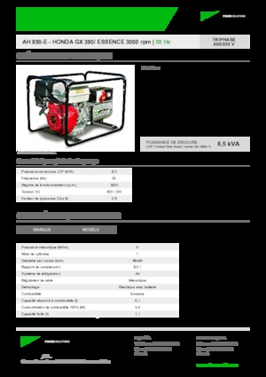 Бензинови генератори INMESOL AH 850-E