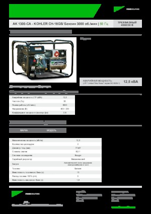 Бензинови генератори INMESOL AK-1300-CA