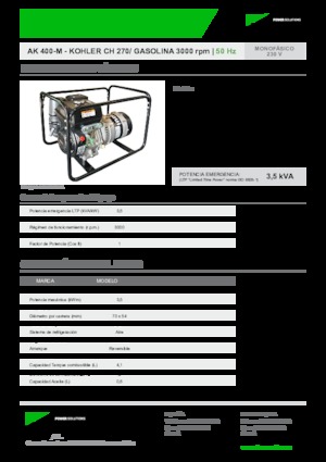 Бензинови генератори INMESOL AK 400-M
