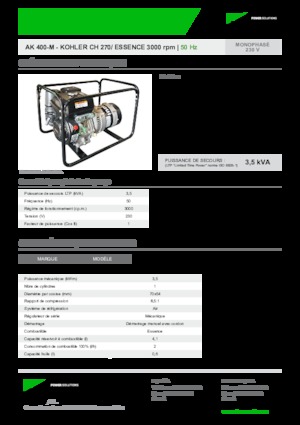 Бензинови генератори INMESOL AK 400-M
