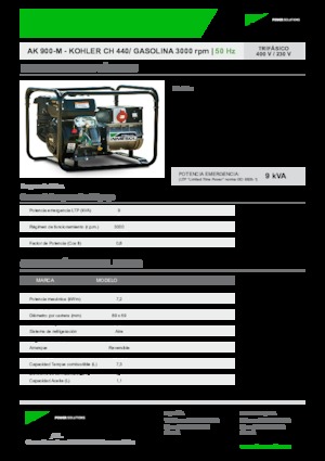 Бензинови генератори INMESOL AK 900-M