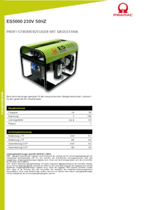 Бензинови генератори PRAMAC Lifter ES 8000