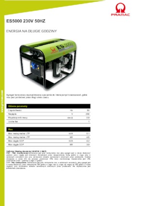 Бензинови генератори PRAMAC Lifter ES 5000