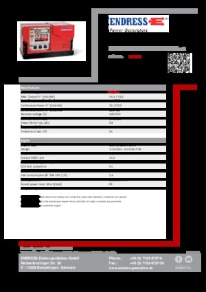 Бензинови генератори Endress ESE 1408 DBG ES ISO Duplex Silent
