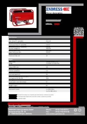 Бензинови генератори Endress ESE 506 DHS-GT