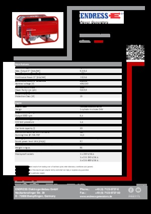 Бензинови генератори Endress ESE 606 DHS-GT ES
