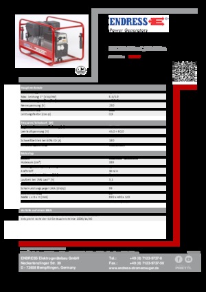 Бензинови генератори Endress ESE 704 SHS-AC / 60-200 A
