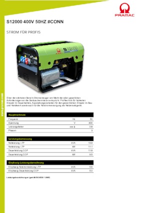 Бензинови генератори PRAMAC Lifter SP 12000