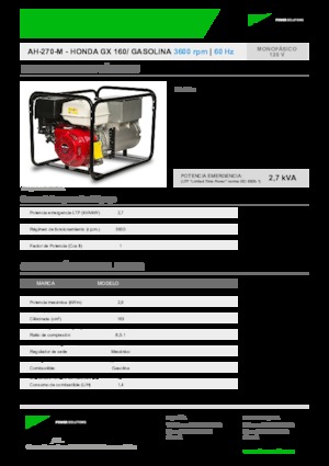 Бензинови генератори INMESOL AH 270-M