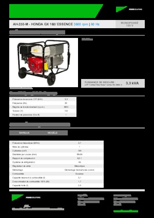 Бензинови генератори INMESOL AH 330-M