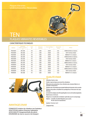 Виброплочи с обратен ход Enar TEN 3040 GR