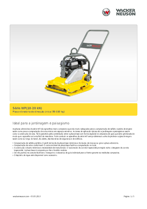 Виброплочи с преден ход Wacker Neuson WP 1030 A