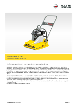 Виброплочи с преден ход Wacker Neuson WP 1030 A