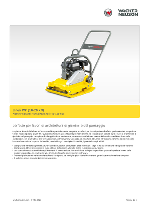 Виброплочи с преден ход Wacker Neuson WP 1030 A