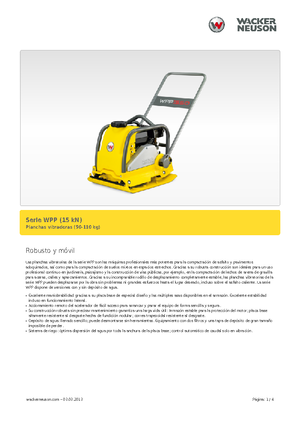 Виброплочи с преден ход Wacker Neuson WPP 1540 W