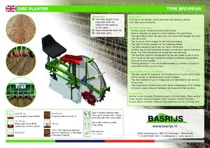 Разсадо-посадъчна машина Basrijs Deep plant element disc 100 cm