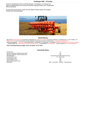 Плугове Kuhn Challenger 10 NSH + ZXL 