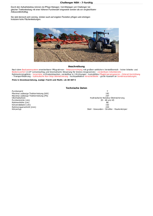 Плугове Kuhn Challenger 8E NSH