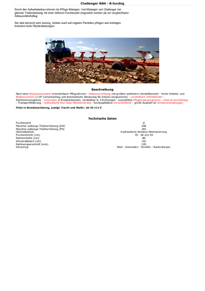 Плугове Kuhn Challenger 9E NSH